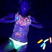 Nikki Sims Black Light Body Paint AI Enhanced 4K UHD Video