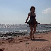 PilGrimGirl Kary Walk on a Deserted Beach Video 002 230223 mp4 