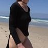 Shy Goth Exhibitionist   Beach Trek High Cut Gown Video mp4 0006