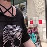 Shy Goth Exhibitionist   Sheer Top Stroll Video mp4 0001