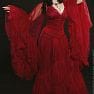 Alexandra Snow Red Gown Royalty 005