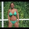 Christina Model Teal Two Pieces Bikini 1080p 60fps H264 128kbit AAC Video mp4 0000