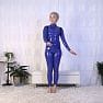 QCCP Youtube My Shiny Blue Latex Catsuit And Me A Photoshoot Vlog Video mp4 0002