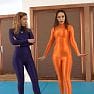 QCCP Youtube Showing Off Our Shiny Latex Hirogato Catsuits Video mp4 0000