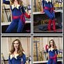 Tanya Tate Strips Out Of Superhero Captain Marvel Parody Style Catsuit Pics 040423