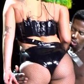 Lady Gaga Sexy Black Latex Outfit On Tour HD Video