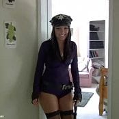 Julia Bond Sexy Cop Outfit Fun Outtake Video