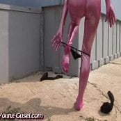 Young Gusel Pink Shiny Catsuit 203 04 yya wmv
