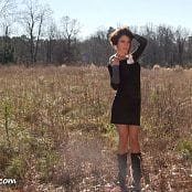 Brittany Marie Black Dress Outdoors Bonus 309 mp4