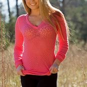 Sherri chanel Pink Shirt And Yoga Pants 003