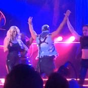 Britney Spears Freak Show in Vegas 5 10 SEXY BLACK LATEX CATSUIT new 230616 avi 