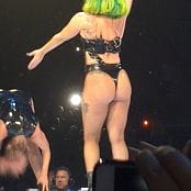 Lady Gaga Green Hair Sexy Shiny Black Latex Video
