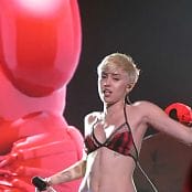 Miley Cyrus Red & Black Leather Chaps Live HD Video