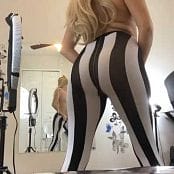 Kalee Carroll Black and White Striped Leggings Tease Video 317 131017 mp4 