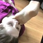 Princess Lyne slave girl gets face slapped foot gagged 250218 mp4 