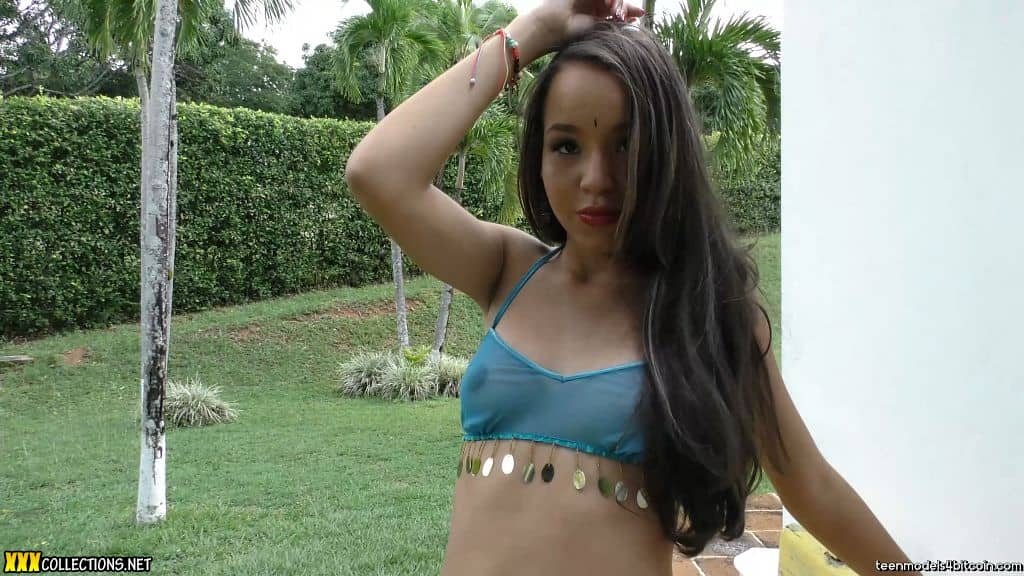 New hot video with sexy little Mellany Mazo dancing in a sheer blue outfit!...
