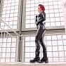 Lara Larsen HD Video Black Latex Catsuit mp4 