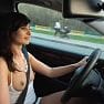 Jeny Smith Video Jeny driving the car in white dress mp4 
