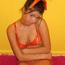 Sherri Model Set 22 Orange Bikini 07758