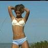 Destiny Model Beach Baby Blue Bikini Shorts Bra Video mp4 