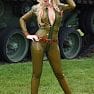 Carrie LaChance Military Latex Rubber Catsuit 08237