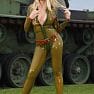 Carrie LaChance Military Latex Rubber Catsuit 08242