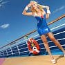 Carrie LaChance Sexy Latex Sailor Dress 13063