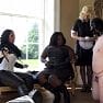 Mistress Ezada Surrounded By Servants At The Femdom Video flv 0005