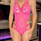 Vicky Stark Hit Pink Lingerie Try on Video 050623 mp4