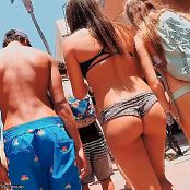 Sexy candid Bikini TEENS walking on the street Video 201124 mp4