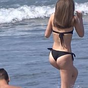 Sexy TEEN in black Bikini enjoying the Beach Video 201124 mp4