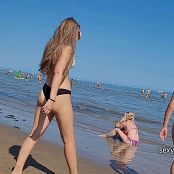 Blonde Teens Duo Beach Candid Video 291224 mp4