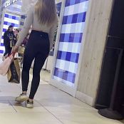 Sexy blonde TEEN with perfect shape Body in black Leggings Video 110225 mp4