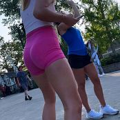 Pigtail Blonde Out & About HD Video