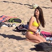 2 Hot Teens in Sexy Bikinis Flirting With Boys on The Beach HD Video