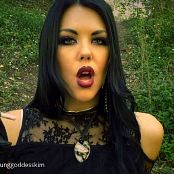 Goddess Kim Training Day Smoking Compilation Halloween Version HD Video