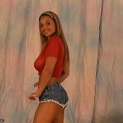 Christina Model 066 Red Sheer Top and Daisy Dukes AI Enhanced TCRips Video 260325 mkv