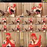 Juliesimone RED LEATHER GLOVES WITH FASCINATOR Video 051123 mp4