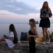 Girls Hunter Of Beauty Evening On The Mooring 4K UHD Video