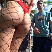 Download Juicy Red Netted Wobble Latina Candid HD Video