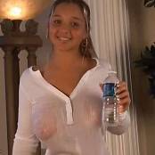 Chistina Model White Longsleeve Shirt AI Enhanced HD Video