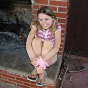 Kittys Panties Fire Place Picture Set
