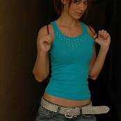 SpunkyAngels Amy Blue Tank Hallway 009