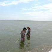 Girls Hunters of Beauty Shooting On The Way To The Sea 4K UHD Video 003