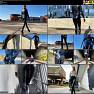 MyLatexBaby Inga Klykovskaya Blonde in Black Walks Near The Office Building Video 191025.mp4