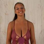 Christina Model Purple & Shiny Shorts AI Enhanced HD Video