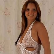 Christina Model White Lace One Piece AI Enhanced HD Video