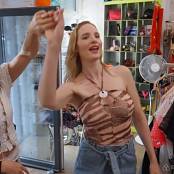 BralessForever Flashing Emma & Bonni Gee A Night Out HD Video