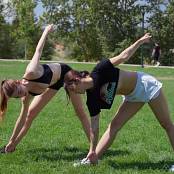 BralessForever 2025 12 24 Flashing Emma and Ellie James Acro Yoga in the Park 1080p Video 260526.mp4 snapshot 05.28.010