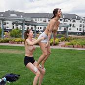 BralessForever 2025 12 24 Flashing Emma and Ellie James Acro Yoga in the Park 1080p Video 260526.mp4 snapshot 26.11.986